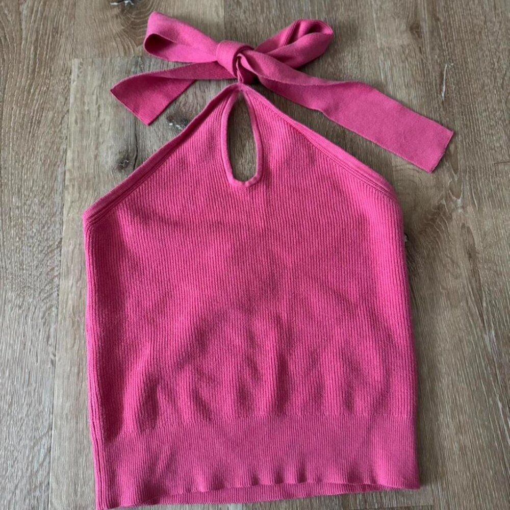 Banana Republic NWT Pink halter tie neck top Size‎ XS